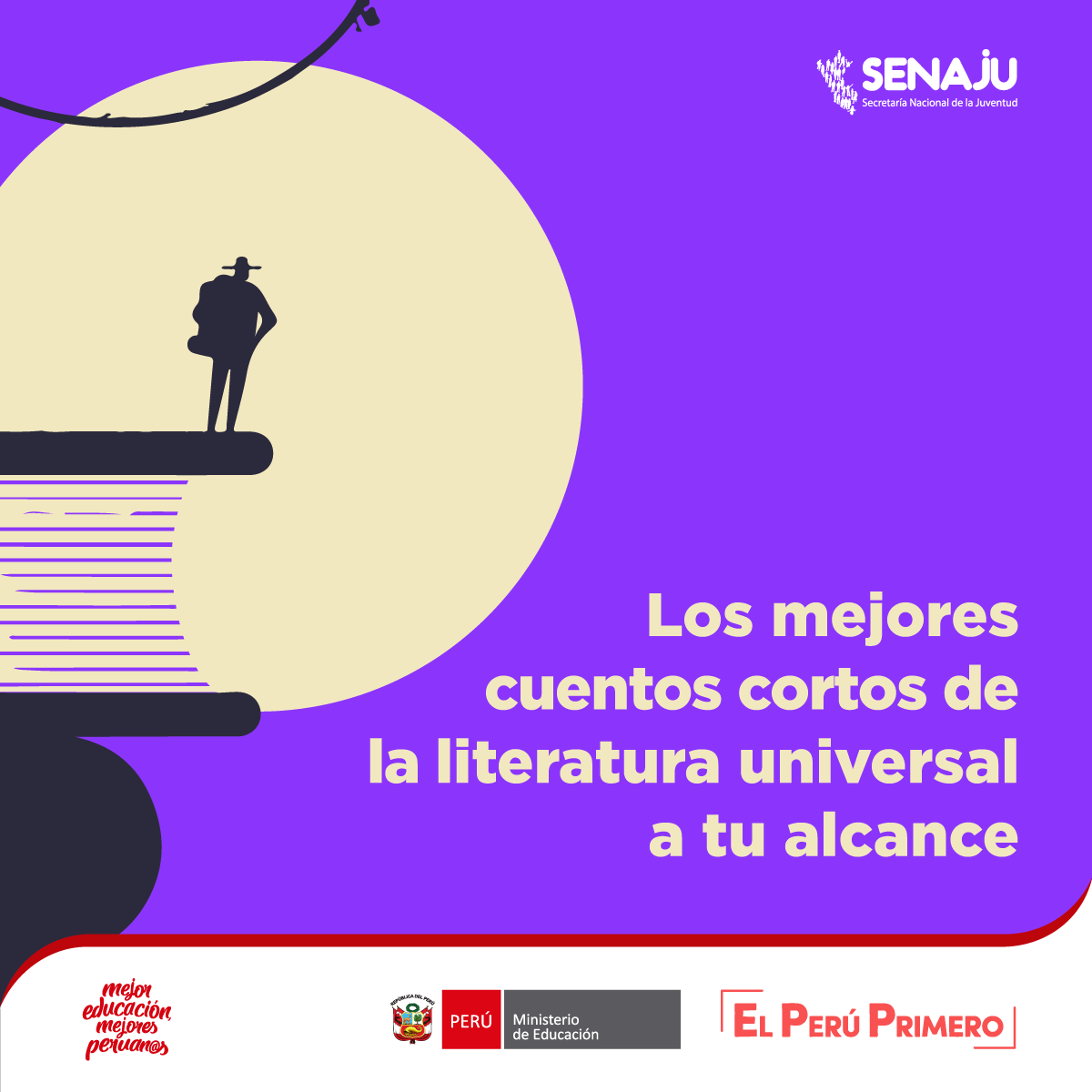 senaju's tweet photo. ¿Amante de la lectura? ¡Esta noticia es para ti! El portal https://t.co/lpQPnh03UB te ofrece un listado de 100 mejores cuentos cortos escritos por novelistas de todas las épocas. Descargarlas gratuitamente aquí 👉 https://t.co/aVAq06DT1J #YoMeQuedoEnCasa #PerúEstáEnNuestrasManos https://t.co/Sw72LTN9DE