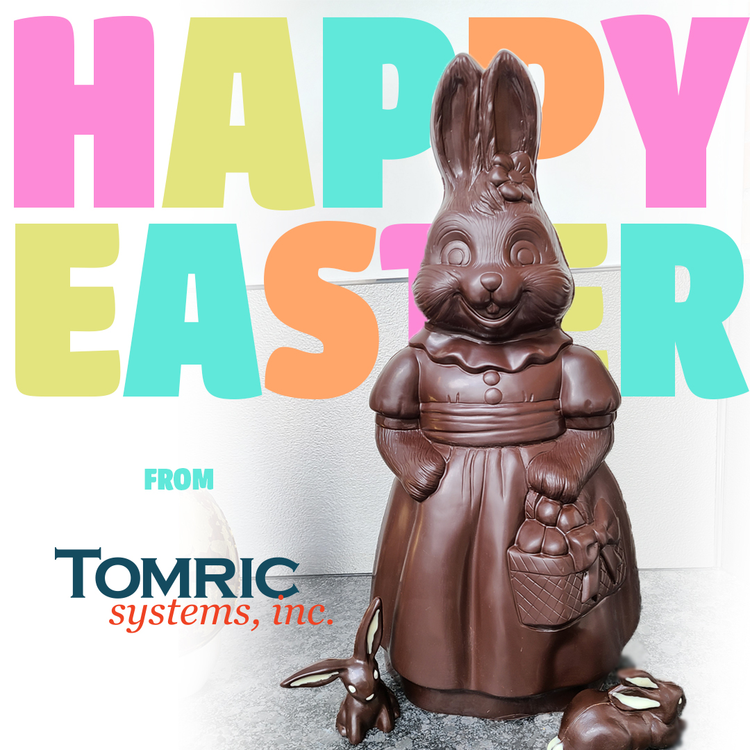 We know this Easter is very different for most of us, but everyone at Tomric would like to wish you a very happy Easter. Keep your spirits high and have a happy (and safe) day…and of course eat lots of Easter chocolate!