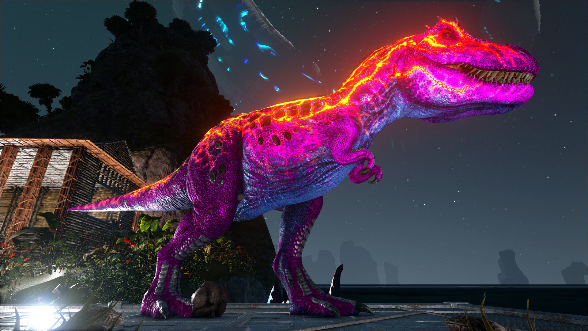 まろ ゲーム実況 今日のark 昨日のrexめちゃいい写真撮れた 可愛いお猿見つけた こっくんのイベカラーメガロドンテイムお手伝い Ark イースター Genesis T Co Es4fcaoioq Twitter