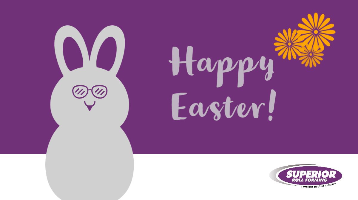 SuperiorRoll's tweet photo. Happy Easter, Everyone! Please stay safe, happy and healthy! #easter #thankful #rollforming #welserprofile #superiorrollforming https://t.co/WnDN8I31ac