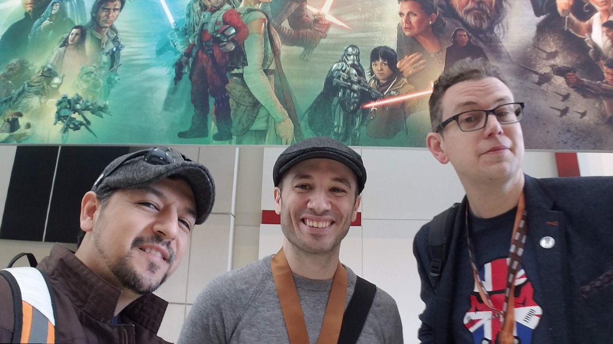 Monday morning Phantom Menace panel with  @MichaelMoreci was the start of a wonderful friendship. Cheers, Mike.The last pic was on my way out. Definitely bittersweet. I had to leave and pick up the kiddo from school. What a weird transition!