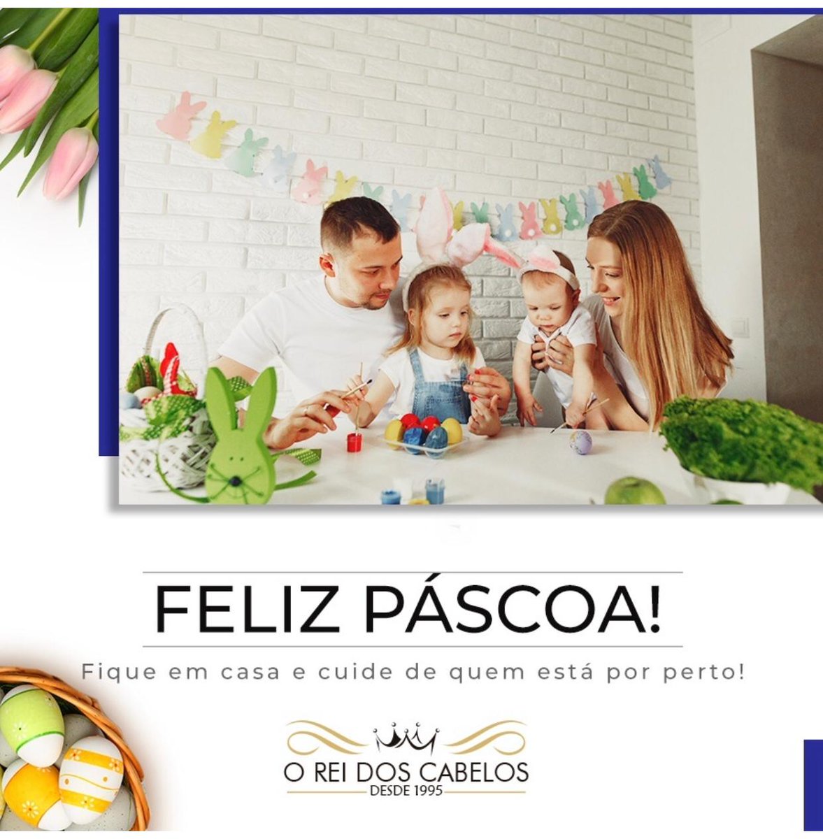 oreidoscabelos's tweet photo. Feliz Páscoa! 🍫🐇 Ótimo dia!! #emcasa #FiqueEmCasa #FicaEmCasa #Quarentena #oreidoscabelos 👑 Continue com as suas solicitações ONLINE 📲💻 https://t.co/c2r51n9y3C 👑 https://t.co/IN84Krttb1