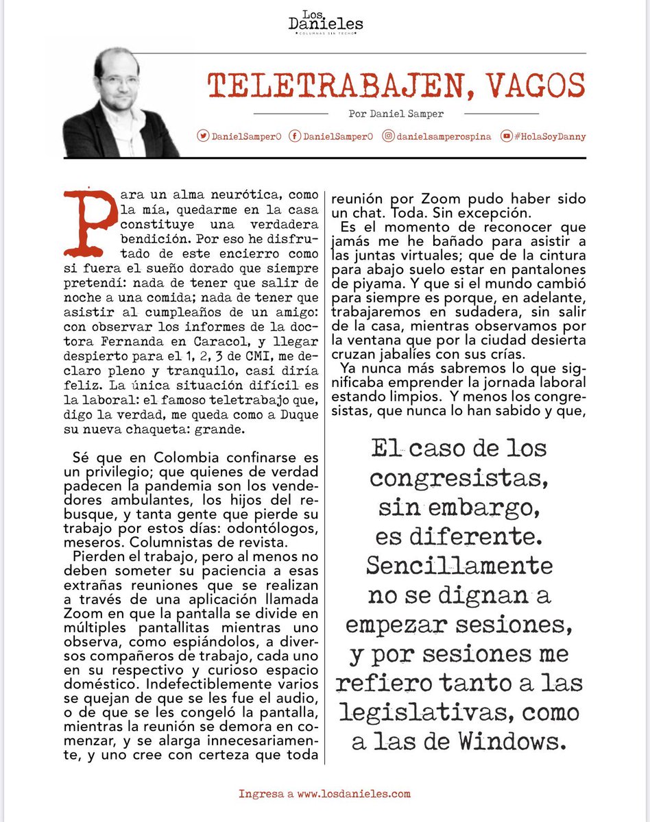 Daniel Samper Ospina tweet media