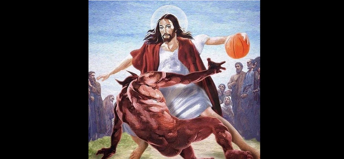 abundantprince's tweet photo. Simple and Plain ...THIS HAPPENED.  HE GOT UP AND PUT THAT CROSSOVER ON the devil.  #HeIsRisen #HeGotUp #TookTheKeys https://t.co/UncpieLVzy