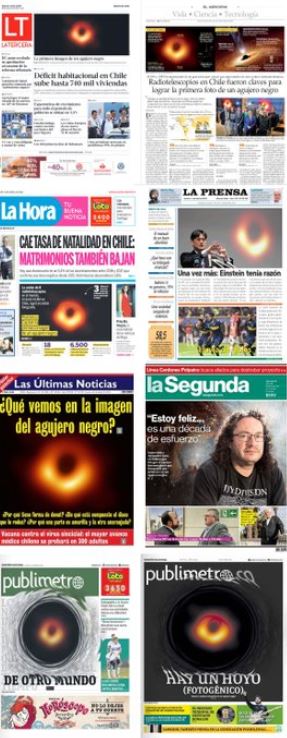 😊Reminiscing about when astronomy was on the front page of the news around the globe. #BlackHole1year #EHTBlackHole
🌎📡📡📡📡📡📡📡📡〰️🌀