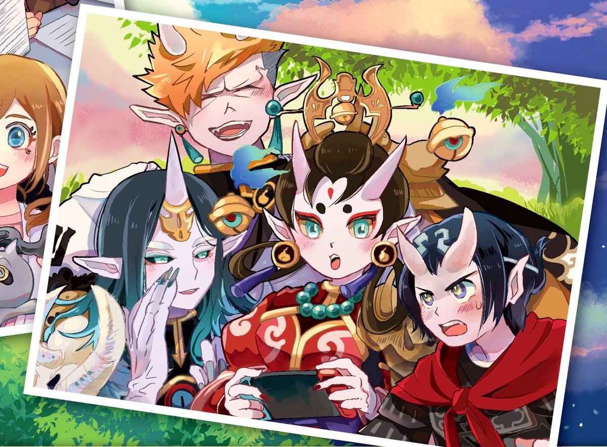 「ぷに前世組
復刻おめでとうございます過去絵
??? 」|くぜ【Skebリクエスト募集中】のイラスト