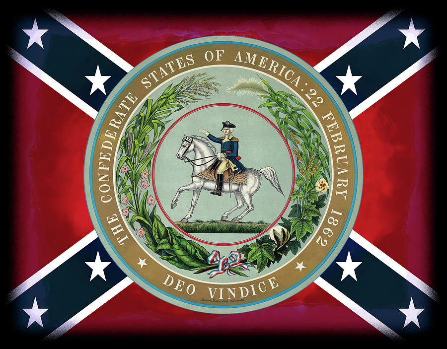 The Confederacy claimed possession over the American identity. They surrounded themselves with American iconography, especially George Washington.Their motto was that God was on their side.3/