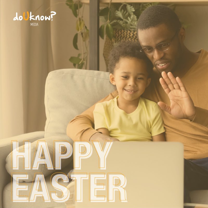 douknowdotcom's tweet photo. Happy Easter to you all! 💛 Let’s connect with our families today using technology. This unique way to spend the holidays will keep you and your loved ones safe. Health and happiness for us all! https://t.co/79G9L9hBJ3
