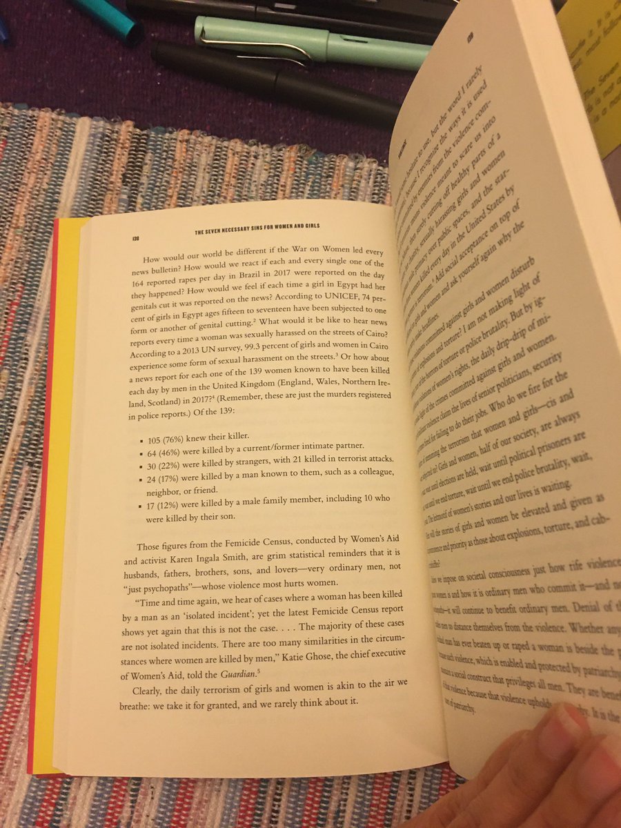 In my latest book  #7NecessarySins, the chapter on the “sin” of violence frightens people. I’m told: “Violence begets violence!” What do centuries of male violence vs women beget? Here are the opening pages of that chapter. My book came out in Sept. 2019  #COVID19