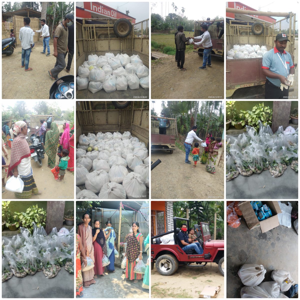 Our Channel Partners 
1. Brahmaputra Fuel Centre , Sapekhati 
2. Maa Filling Station, Golaghat 
3. Vardhaman Fuel Station, Golaghat are distributing food items for the needy people.

#StayHomeStaySafe #IndiaFightsCOVID19 
<a href="/IOCL_Assam/">IndianOil AOD</a> <a href="/IndianOilcl/">Indian Oil Corp Ltd</a> <a href="/IOCRetail/">IndianOil PetrolPump</a> <a href="/tpalanikumarioc/">T Palanikumar</a>