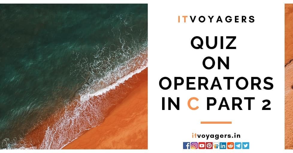 ITVoyagers's tweet photo. EASY QUIZ ON OPERATORS IN C PART 2 ππππππ https://t.co/EvsCPIcurv
#itvoyagers #keepvoyaging #keepexploring #facts #python #vgitcs #educational #mumbai #itblog #explorer #studymaterial #programming #cprogramming #trending #operator #c #informati⦠https://t.co/kDLCdQpnjm https://t.co/WsZWMK4bAm