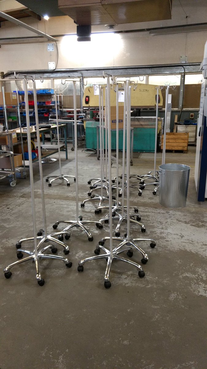 Supporting the healthcare industry, working closely with <a href="/Millioneltd/">Craig Doyle</a> supplying internationally renowned <a href="/MetroHC/">Metro Healthcare</a> products and bespoke IV drips to the <a href="/NHSuk/">NHS</a>. Wishing everyone well &amp; stay safe. #healthcare #fabrication #installation #hospital #lightequipment #medicalequipment