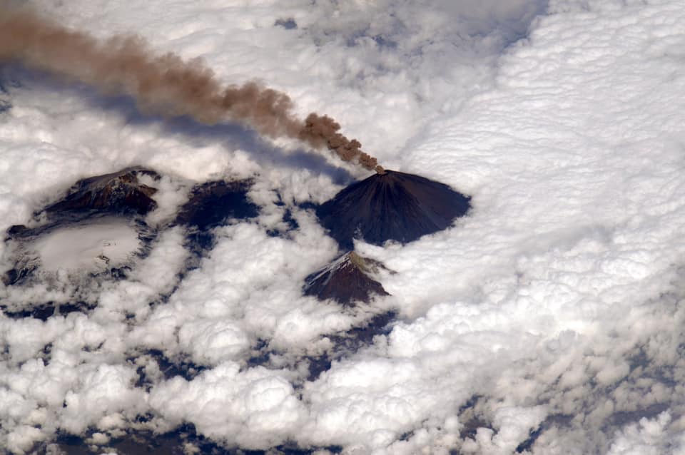 siberian_times's tweet photo. Happy Cosmonautics Day with these space shots of Kamchatka’s southern tip & Kambalny volcano, the Klyuchevskaya Sopka volcano, the ‘Eye of Africa' in Mauritania & Lake Khuvsgul in Mongolia, known as ‘the younger sister’ of lake Baikal, all taken by astronaut Sergey Ryazanskiy https://t.co/9rwFMVIMmi