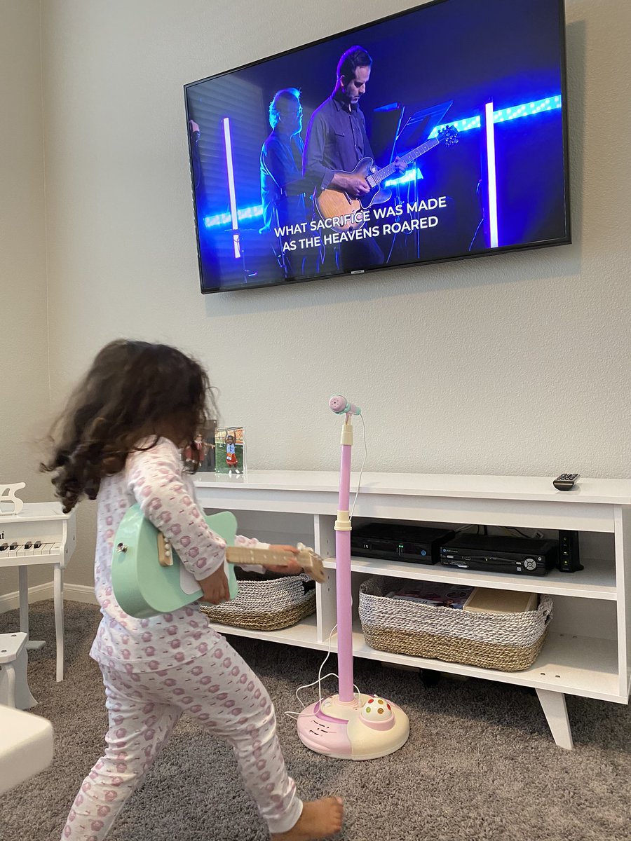 TheJCCarpenter's tweet photo. Blakely Joining the @CBCSocial Worship Team and Leading Praise and Worship at Home! 🙌#CBCEaster2020 https://t.co/JSbvexXorP
