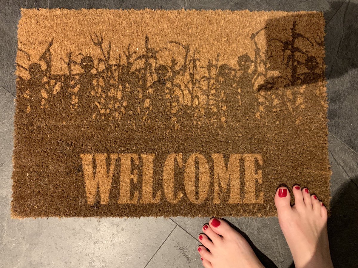 Loving my new door mat!! #ChildrenoftheCorn #horror #HorrorFamily #StephenKing