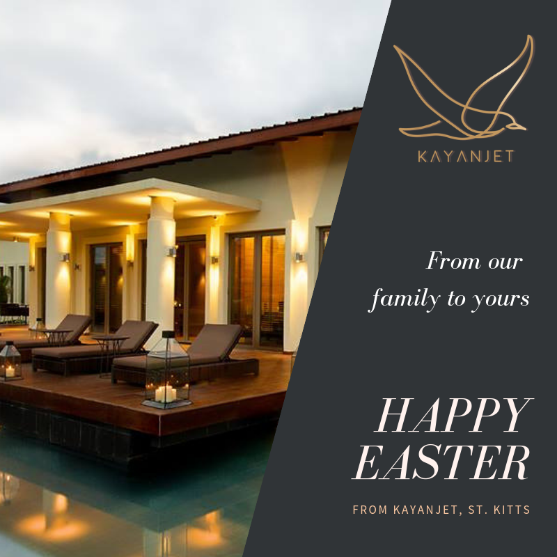 kayanjet's tweet photo. Happy Easter to all those home and abroad!⁣⁣
Cherish the time spent with one another and continue to be safe. 

#kayanjet #stkitts #caribbean #luxury #luxurytravel #luxuryliving #luxurylifestyle #wanderlust #millionairelifestyle #luxuryairport #privatejet #commerciaflights https://t.co/5dScg5DDWk