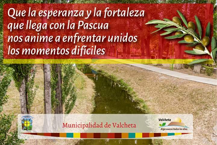 Amar, Dar, Respetar y Compartir. ✨✨ 

¡Qué estas Pascuas nos animen a permanecer unidos como la gran familia valchetense que somos! 🔥♥️

¡Felices Pascuas!