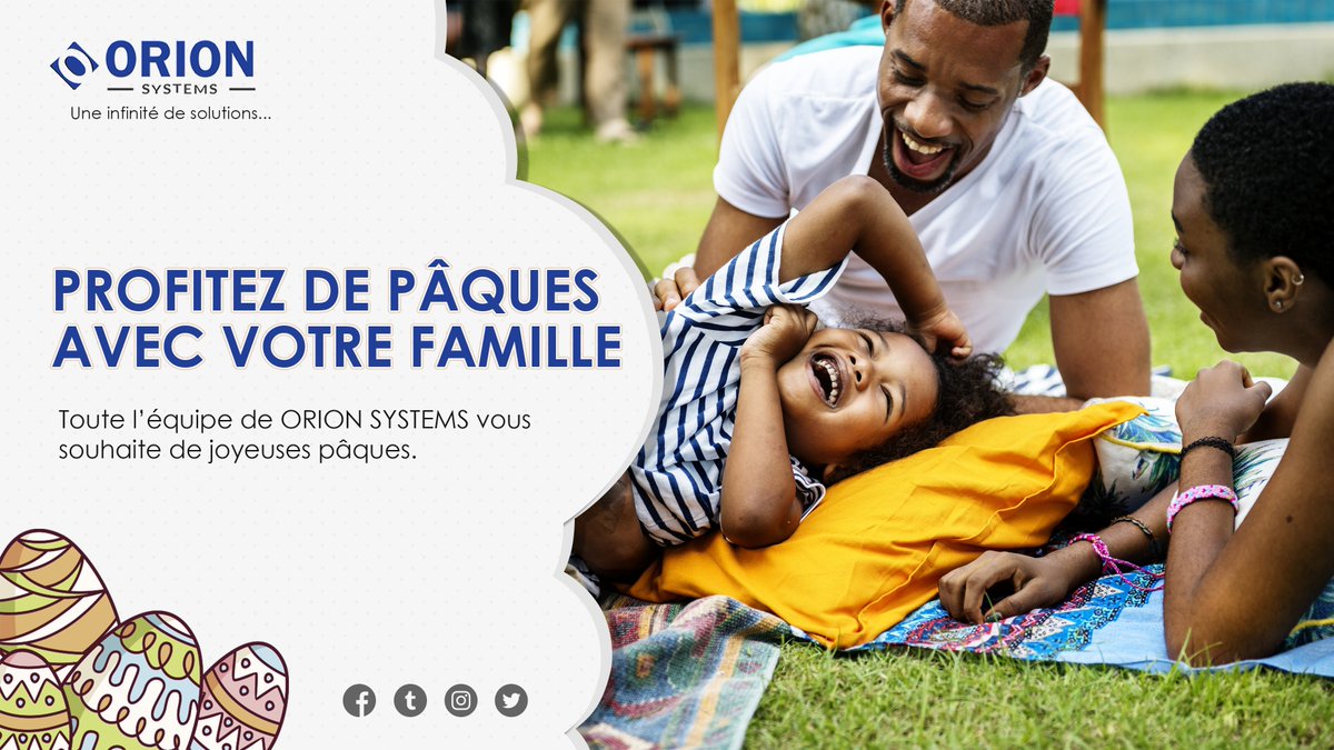 ORIONSYSTEMS3's tweet photo. ORION SYSTEMS vous souhaite de joyeuses pâques.
#orion_systems https://t.co/n4vI1pUIJJ