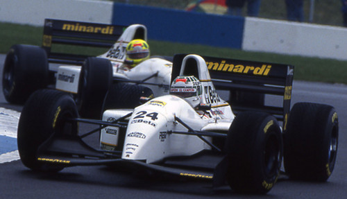 Ainda em 1993, a Minardi viveu mais uma intensa troca de pilotos. Fittipaldi começou o ano ao lado de Fabrizio Barbazza, mas o italiano foi trocado por Martini. Priorizando o experiente piloto, o time trocou o brasileiro por Jean-Marc Gounon na reta final do ano.  #MemóriaGP