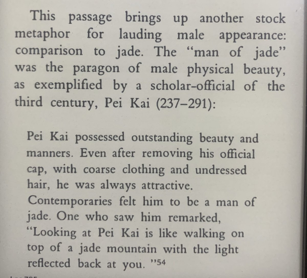 It’s been a few thousand years and we’re still using the jade metaphor, which tickles me I mean, I know it’s historical fiction, but it’s not like English historical fiction actually sounds like history texts, right?!