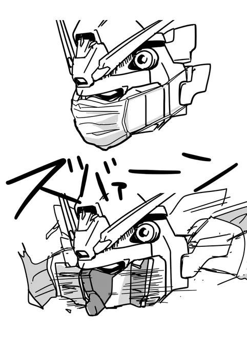 怒るたびにマスクを破壊するシャイニングガンダム 