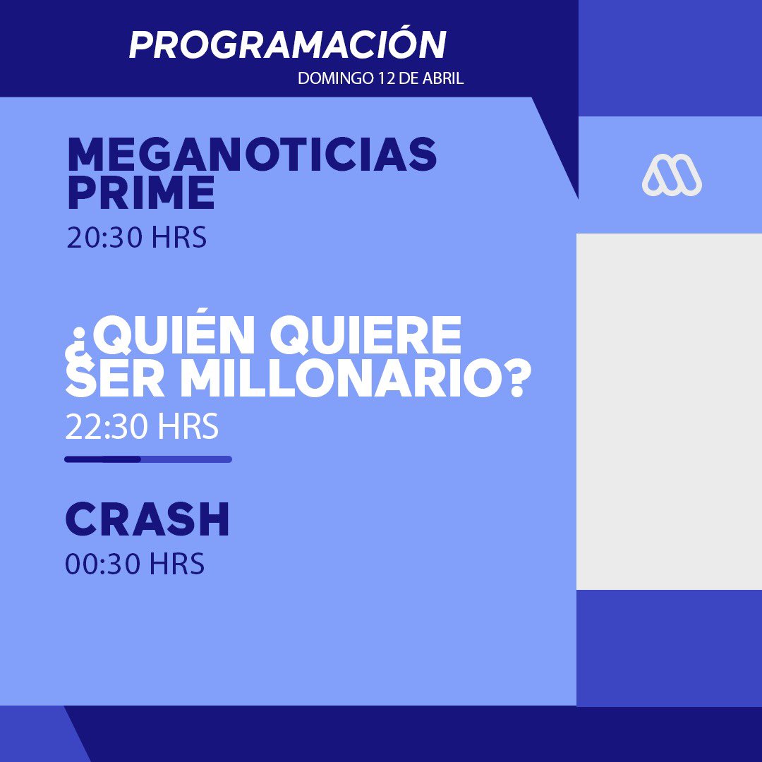 ⚠️ ¡Les dejamos la programación de hoy!