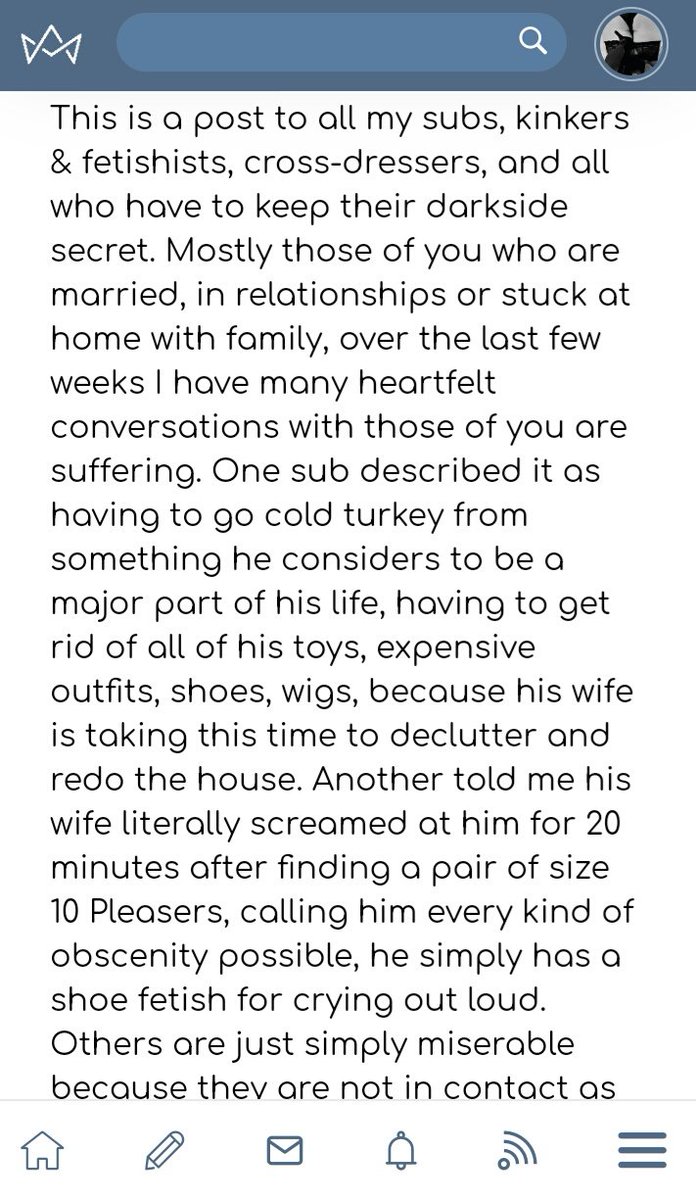 MsJuicyJules's tweet photo. I have just posted this on
https://t.co/iWVcQm1f6S
I thought subs, Kinksters who are struggling may find it useful, please read the photos.
Remember Mistress can fuck your mind in a few minutes....
@AdmireMeVIP @PIPSub @Brun0Parent @BritishBabesInc @_EFDP @British_Femdom @RTDoms https://t.co/mzXn4FLE35