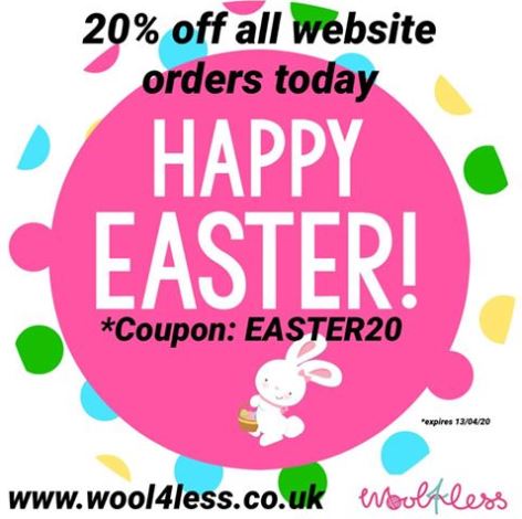 wool4less's tweet image. Sending Easter Wishes to all our customers....... - mailchi.mp/wool4less.co.u…