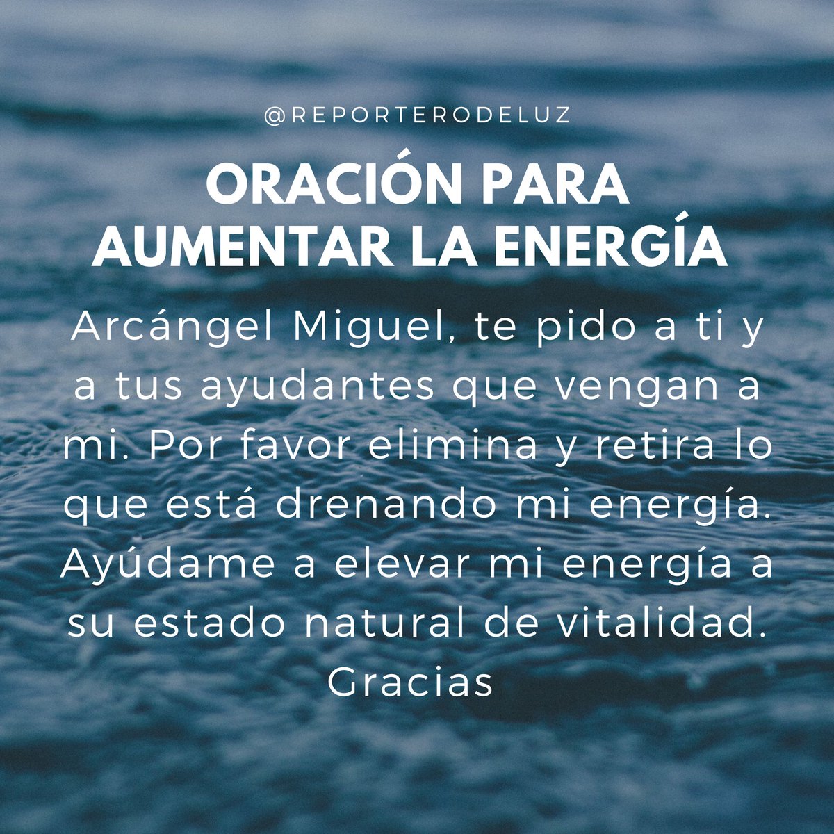 Reporterodeluz's tweet photo. Al despertar hagamos está oración para llenarnos de energía todo el día y vibrar bonito.
Feliz viernes.
#equilibrio #oracion #oraciones #oraciondeldia #arcangelmiguel #diosesamor #dios #decretos #orar #menteconsciente #meditacion #energiapositiva #vibrabonito https://t.co/Hmbqx4kq9N