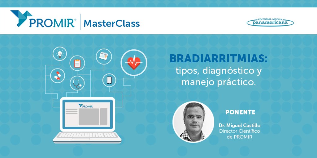 PROMIR_esp's tweet photo. Para que estéis bien preparados en todo lo que a electrocardiogramas se refiere, ponemos de nuevo a vuestra disposición  nuestra MasterClass: "Bradiarritmias: tipos, diagnóstico y manejo práctico".
No te olvides registrarte antes 👉 https://t.co/FUHmNJMAmT
 #MasterClassPROMIR https://t.co/HwrzRpI2HK