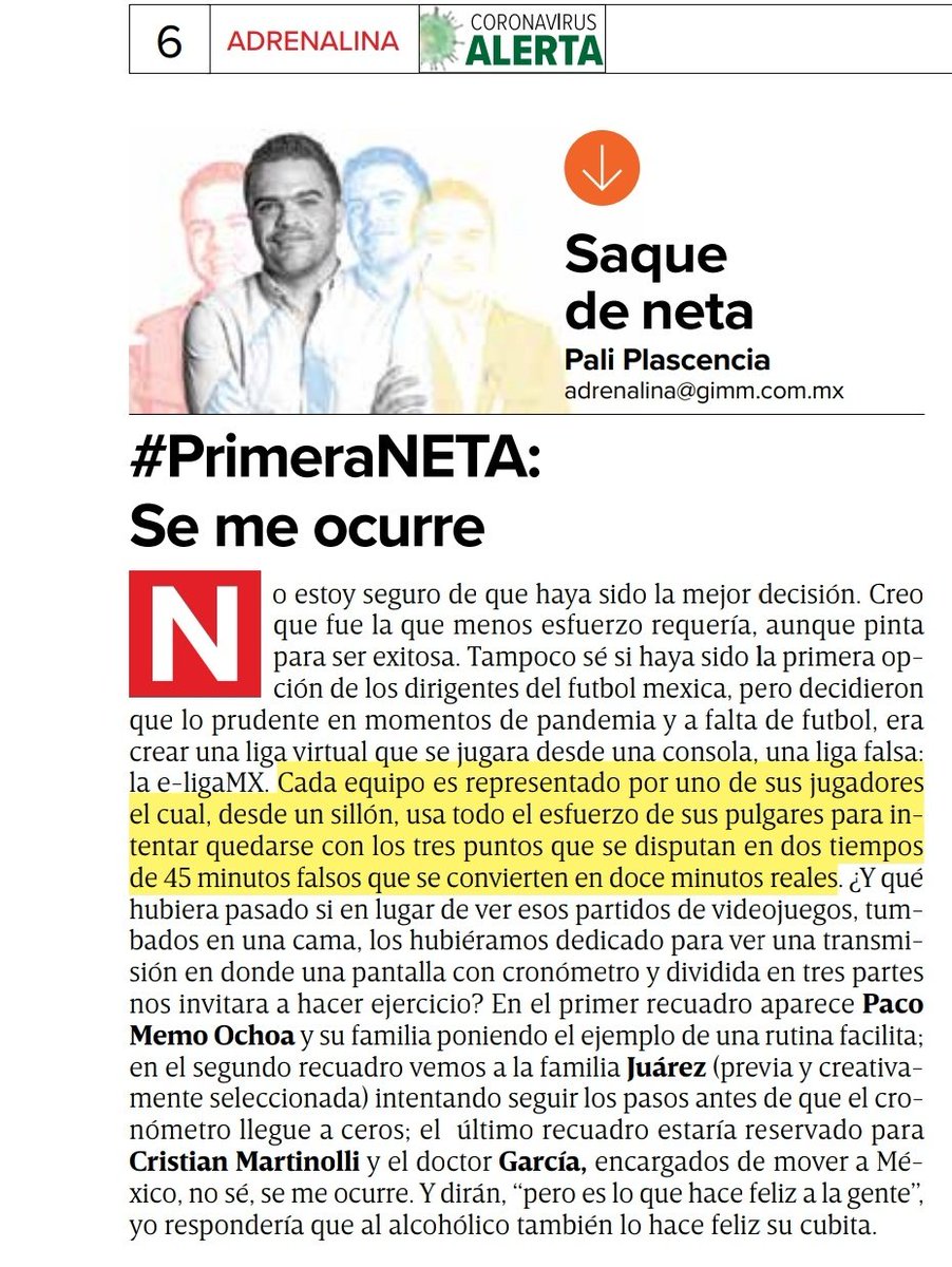 paliplax's tweet photo. Hoy en @adrenalina de @Excelsior: 
#SAQUEDENETA⚽🦠

#PrimeraNETA Se me ocurre🎮  #SegundaNETA Dulcecita🍋 #NETASextras Nube Viajera ❤️

Si late, rolen los RT's. 🙌🏼😷 https://t.co/sneEYNqPiR