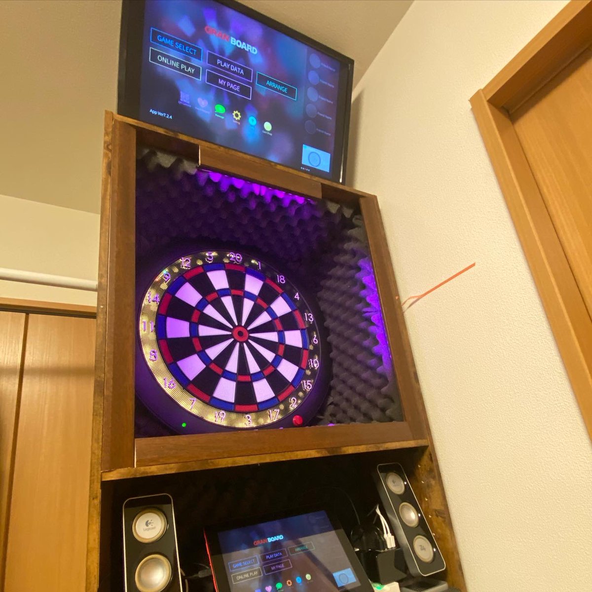 グランボード3設置するついでにモニターとタブレット連動させてLEDで