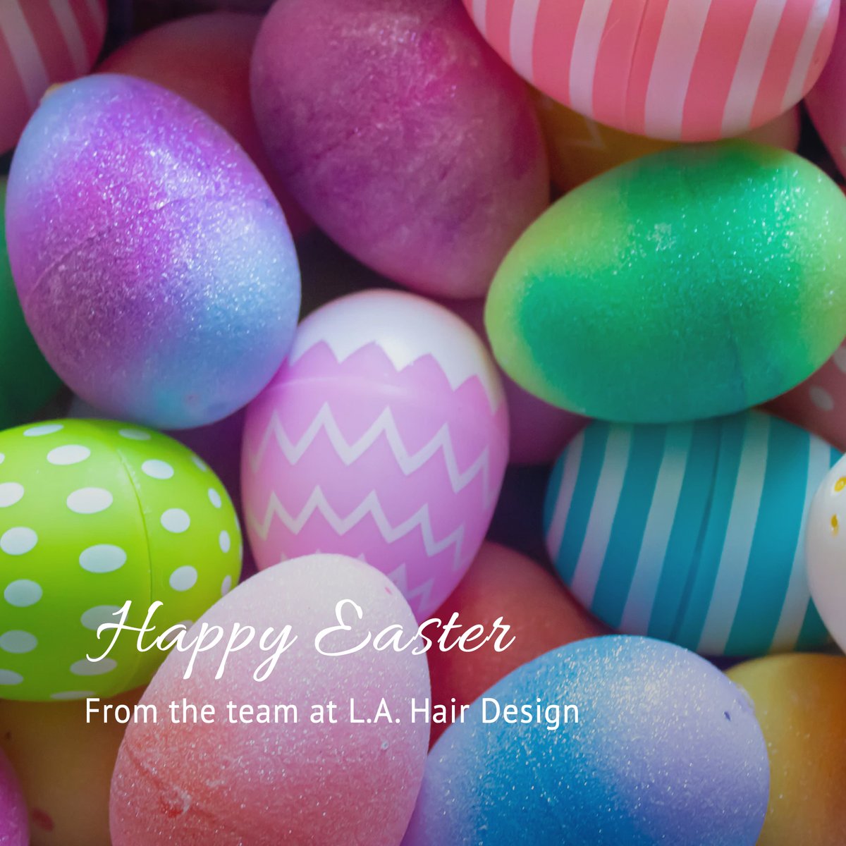 #HappyEaster from the team at #LAHairDesign🐰
~
#staysafe