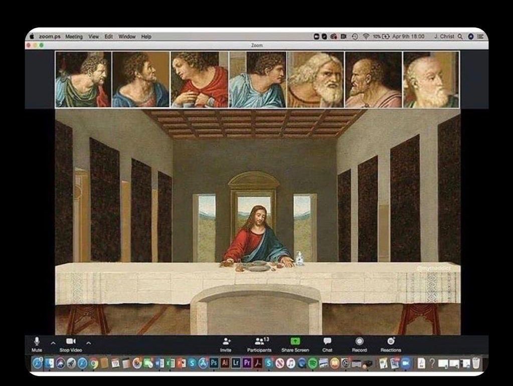 Andrew Yang🧢🇺🇸 on Twitter: "Zoom the Last Supper. 😀#HappyEaster… "