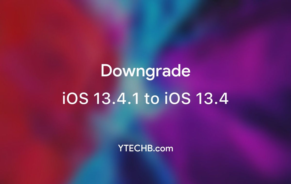 ytechb's tweet photo. Here's How you can Downgrade iPhone from iOS 13.4.1 to iOS 13.4!

See Now - https://t.co/8tnmJu6qir

#iOS #iOS13 #iOS134 #iOS13dot4 #iPhone #iPadOS #iPad #iPadPro #iPhone11Pro #iPhone11 #iPhoneXS #iPhoneXR #iPhoneXSMax https://t.co/wmwJ45ICQn