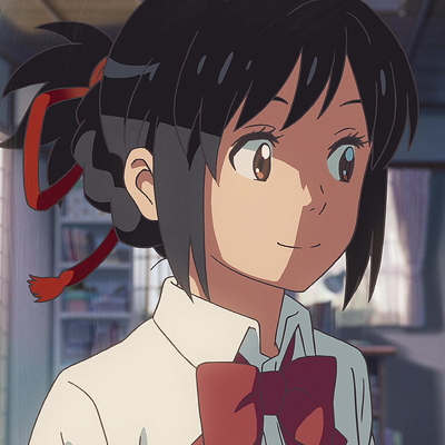 L’amour souvent représenté par un lien rouge, au destin, tout comme dans le film Your Name. Ou une écharpe rouge comme Orihime, Mikasa dans SNK.