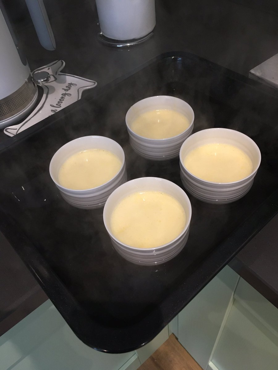 <a href="/KettlethorpeMFL/">KHS MFL Department</a> I’m trying my best to do a Creme Brûlée for your challenge. This is them ready for the oven ‘Bain-marie’ style. I’m a terrible cook so this could go very wrong!