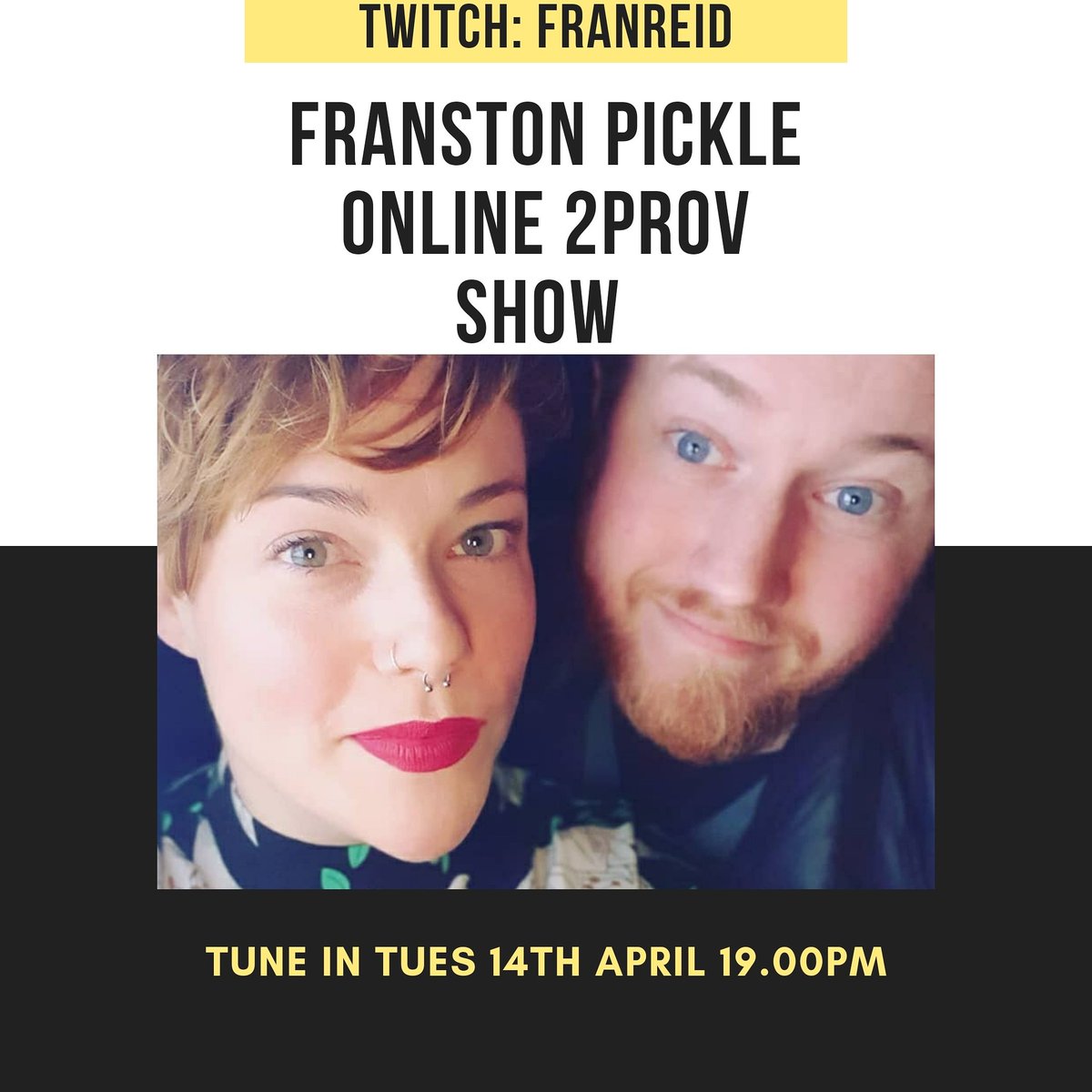 _franstonpickle's tweet photo. Come &amp; Join us the condimental pair (@RFrimston &amp; @FrancescaRenee3) you never knew you needed for some characterful 2prov on Twitch - Tuesday 14th at 7pm ❤

Subscribe to Fran's channel ✌

https://t.co/hNib1JfjkB https://t.co/8s7PJrDs2k