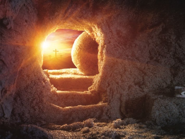 The Fifteenth Station: Jesus is resurrected!

"Death is swallowed up in victory." — 1 Cor 15:54

Alleluia! Jesus is risen! He's alive! Alleluia! Alleluia! Alleluia forever!