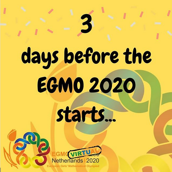 egmo2020's tweet photo. Only 3 days to go! 😎 #virtualegmo

Follow us on Instagram! Online activities will be hosted there. https://t.co/jGiGwBfA9r