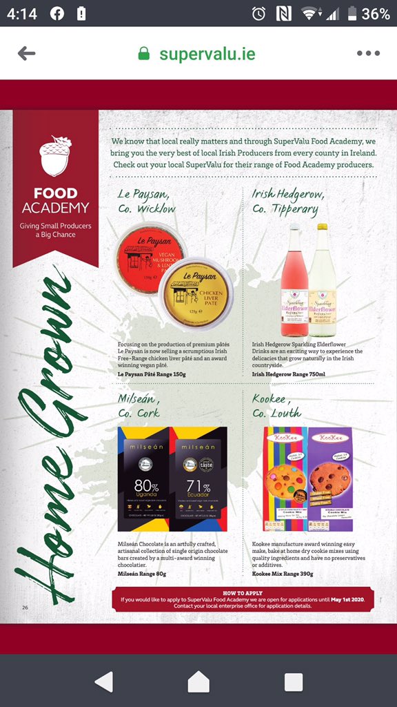MilseanChocolat's tweet photo. Fantastic to see our award winning #chocolate featured in @SuperValuIRL fresh magazine this easter along with some amazing #foodacademy family.
#supportlocal &amp; get yours in store. https://t.co/ejhAVgSwzt https://t.co/qBwZ8M7lSh
