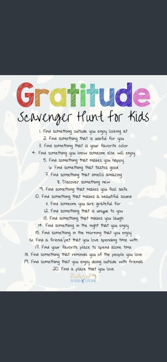 Erik_Youngman's tweet photo. #Gratitude Scavenger Hunt for Kids” https://t.co/zB6FPmCnqD