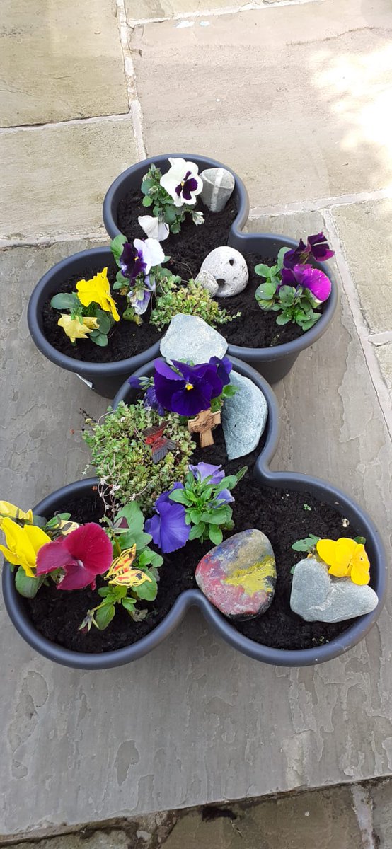 StPeterDarwen's tweet photo. Easter gardens and pictures as a follow in from the crosses for Palm Sunday https://t.co/292clH4YGq