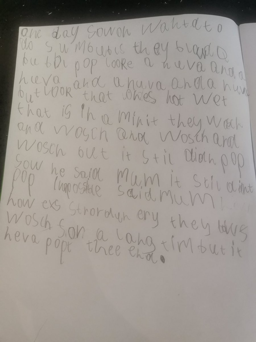 Oscar 1w has been busy today using his imagination to write a story about bubbles <a href="/StChrisPrimary/">St Christopher Primary</a>
