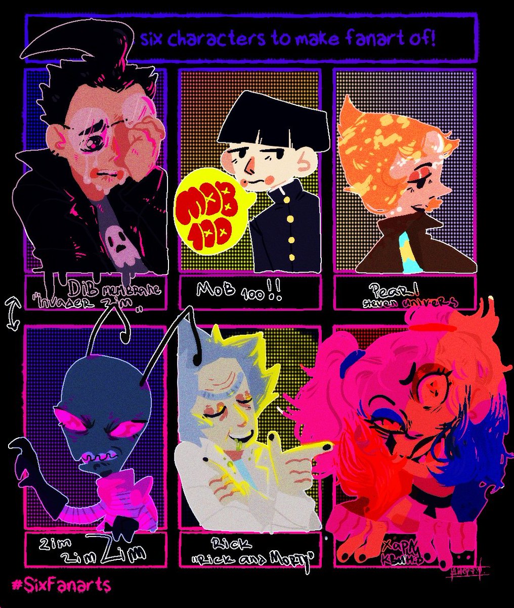 gvozdismolokon's tweet photo. #SixFanartsChallenge
#InvaderZim #mobpsycho100 #stivenunivers #RickAndMorty
#harli
Fun experiment https://t.co/ColaNk7wlV