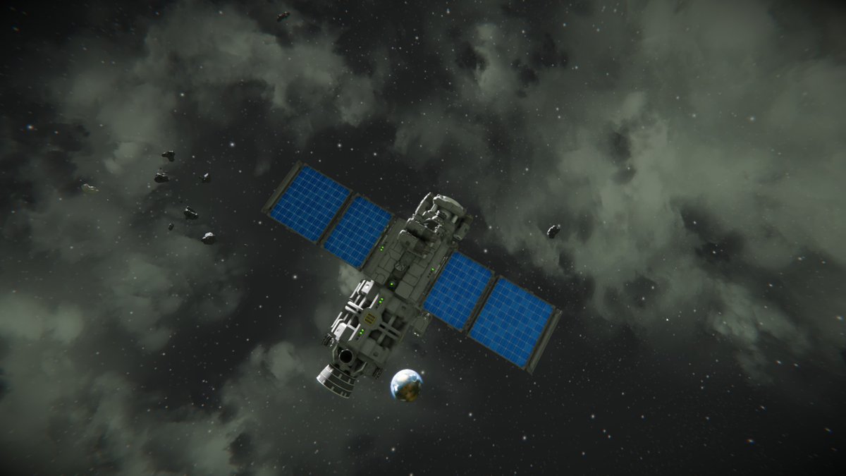 Kerbo_'s tweet photo. Hey, who put all these asteroids out here?!? #SpaceEngineers #MarsToEarth https://t.co/tXRc6iTzM9