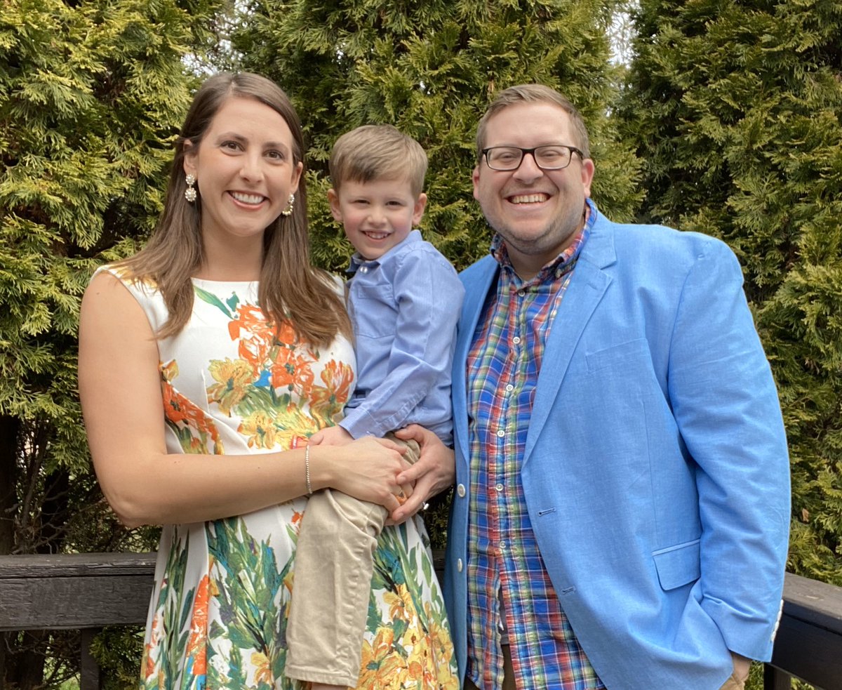 OnAirJosh's tweet photo. Safe at home in our Sunday best. #30Thingsin30Days challenge complete! Happy Easter from the Albrecht’s! @TheGameMKE @czabe @ericgitter https://t.co/ZXbtT5ANMT