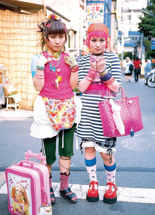 In 1997, Japanese photographer Shoichi Aoki started a little magazine called FRUiTS where he documented the boom of harajuku’s fashion subcultures (lolita, decora, cyberpunk, goth and every impossible in between) and their unique outfits and style