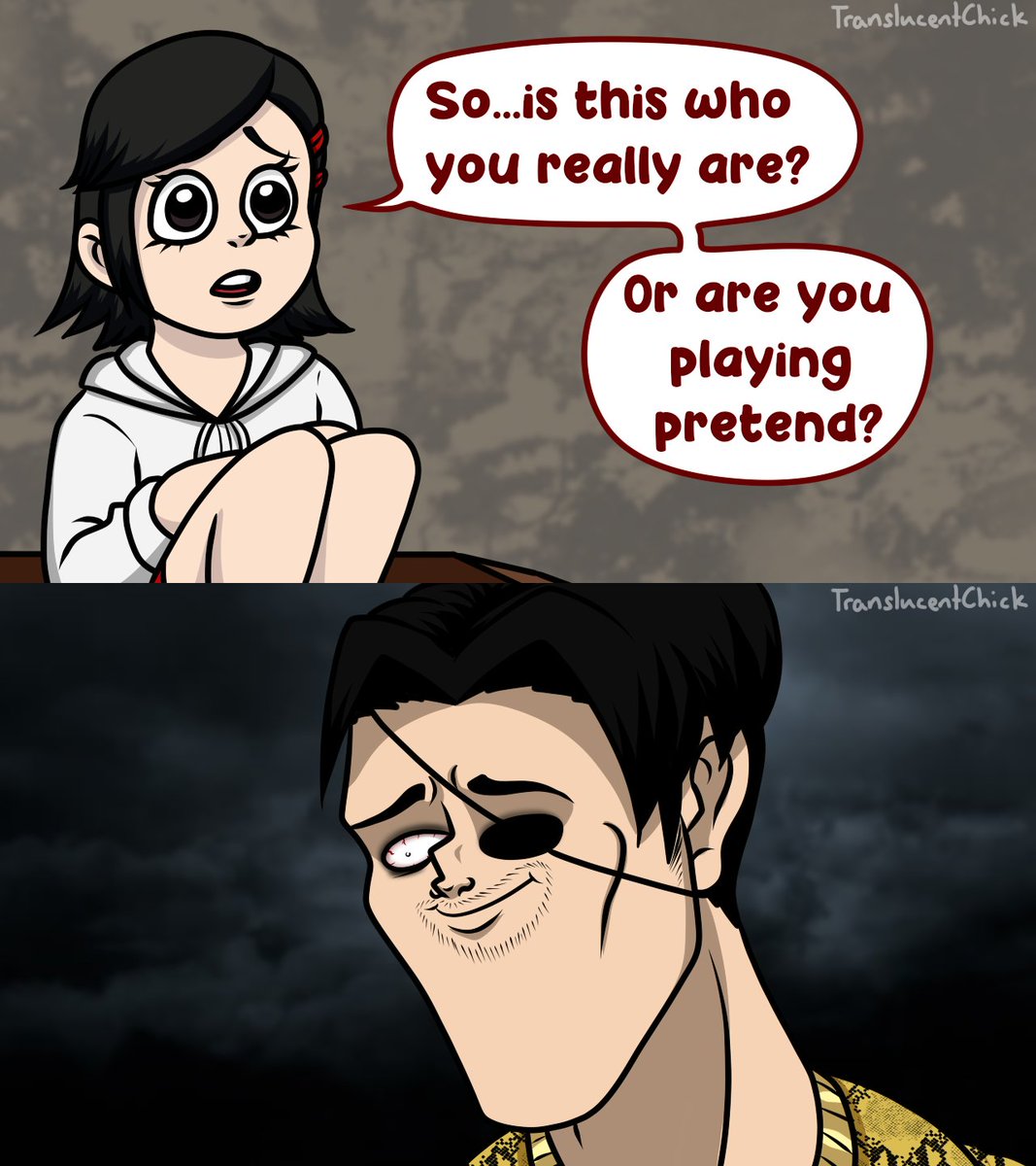 TranslucentChic's tweet photo. Fight Me, Kiryu-Chan (part 2/3)

*Contains Yakuza 0 spoilers*

#yakuza #ryugagotoku #majimagoro #kiryukazuma #majima #kiryu https://t.co/abznssrwZf