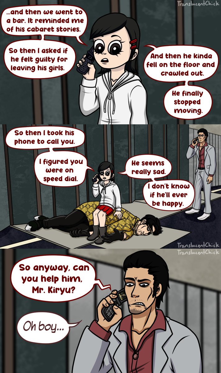 TranslucentChic's tweet photo. Fight Me, Kiryu-Chan (part 2/3)

*Contains Yakuza 0 spoilers*

#yakuza #ryugagotoku #majimagoro #kiryukazuma #majima #kiryu https://t.co/abznssrwZf
